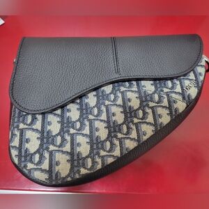 Certified Dior Monogram Saddle Bag